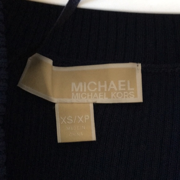 Michael Kors navy blue midi dress - Picture 3 of 4